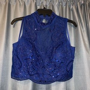 Royal Blue 2-piece Homecoming Dress